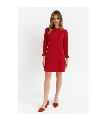 K148 Trapeze dress - red