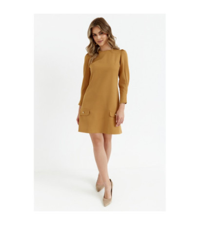 K148 Trapeze dress - cinnamon