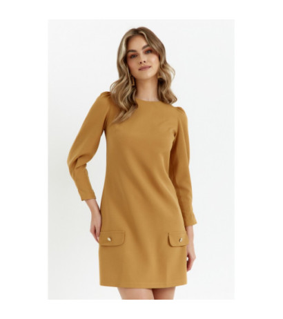 K148 Trapeze dress - cinnamon