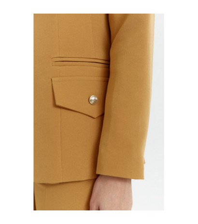 K141 Jacket with decorative buttons - cinnamon