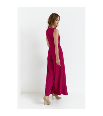 K184 Wide-legged jumpsuit - plum