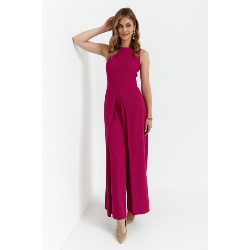 K184 Wide-legged jumpsuit - plum