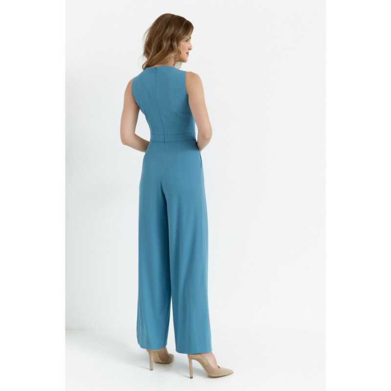 K184 Wide-legged jumpsuit - cold blue