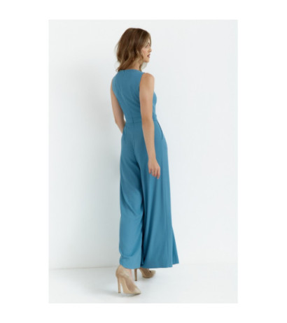 K184 Wide-legged jumpsuit - cold blue