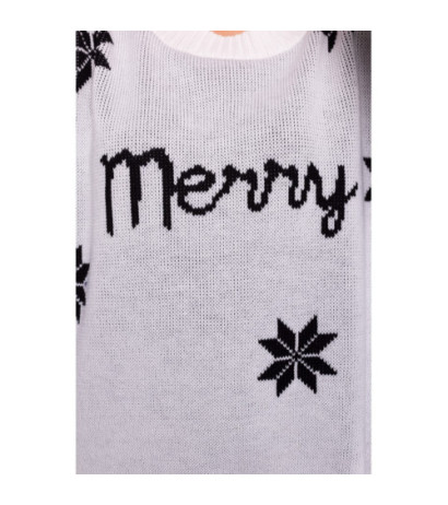 MXS10 Christmas oversize sweater - white