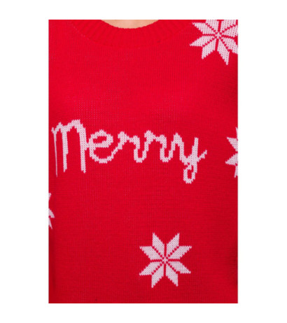 MXS10 Christmas oversize sweater - red