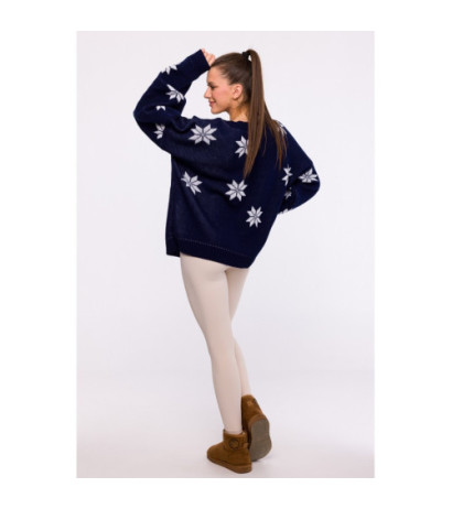 MXS10 Christmas oversize sweater - navy blue