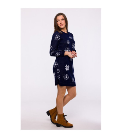 MXS11 Christmas sweater dress - navy blue