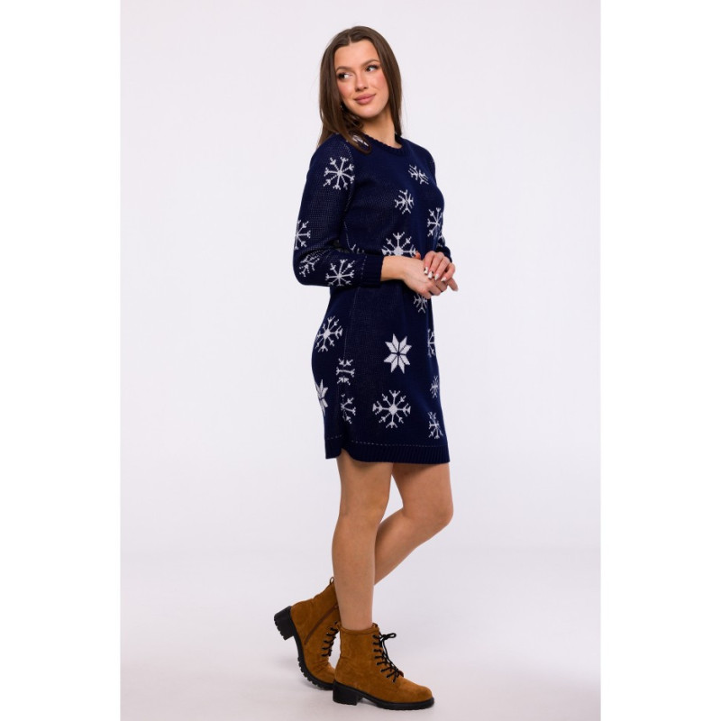 MXS11 Christmas sweater dress - navy blue