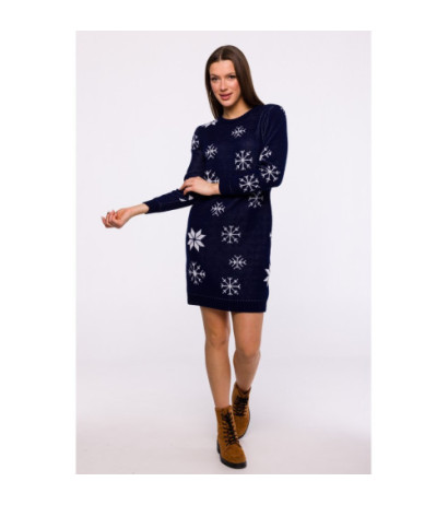 MXS11 Christmas sweater dress - navy blue