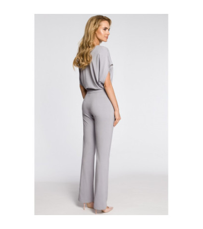 M319 Elegant jumpsuit with bat sleeves - gray