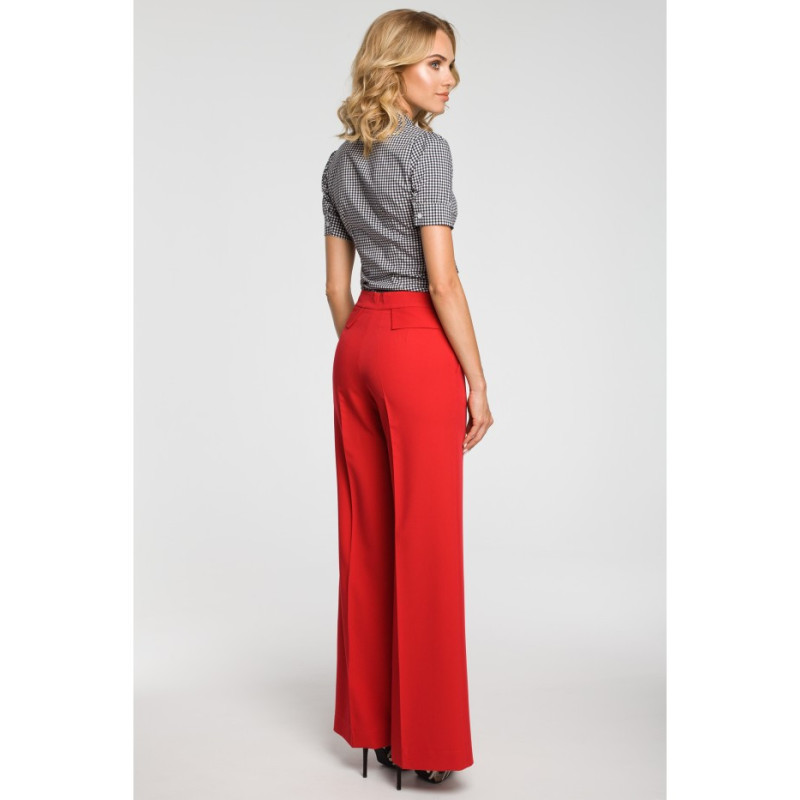 M323 Women's wide-leg pants - red