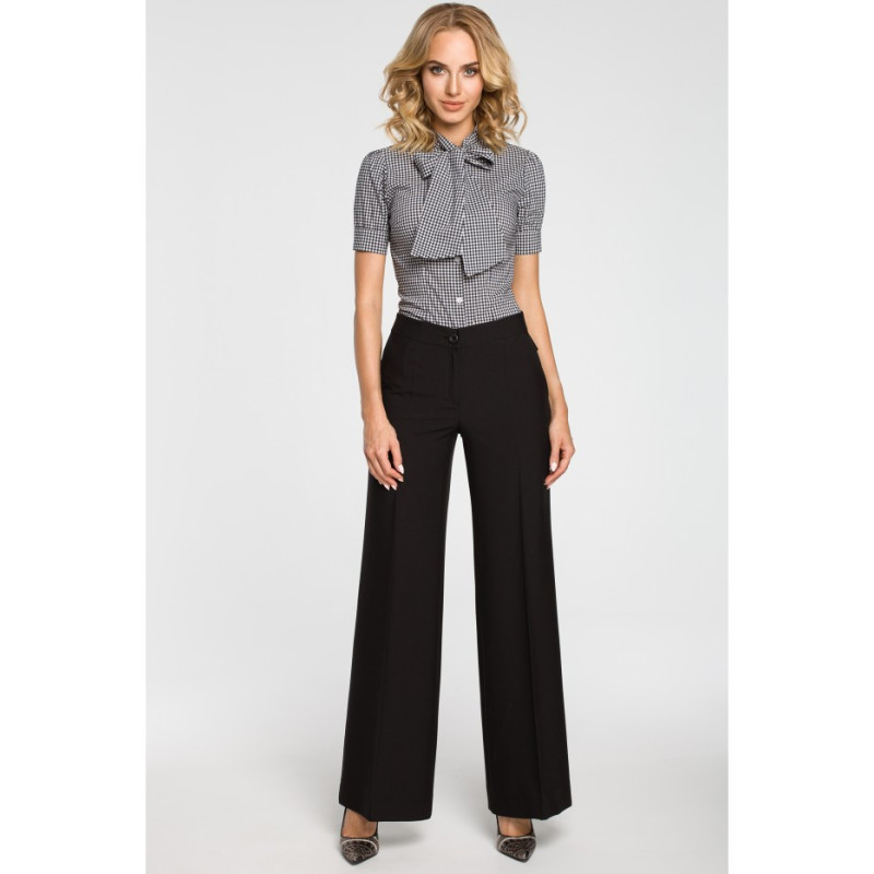 M323 Women's wide-leg pants - black