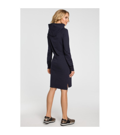 M329 Kangaroo sweat dress - navy blue