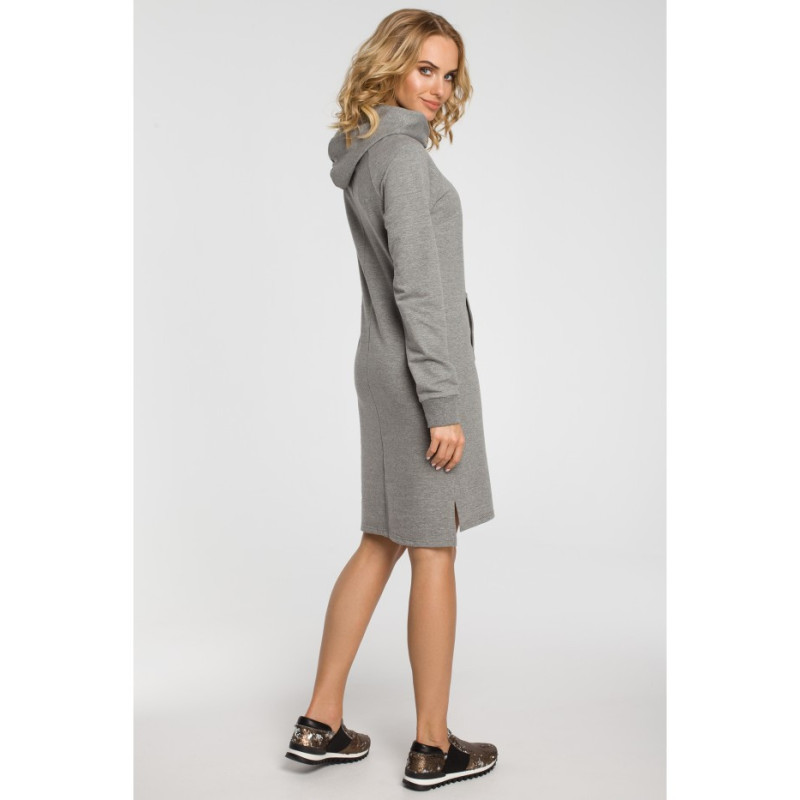 M329 Kangaroo sweat dress - gray