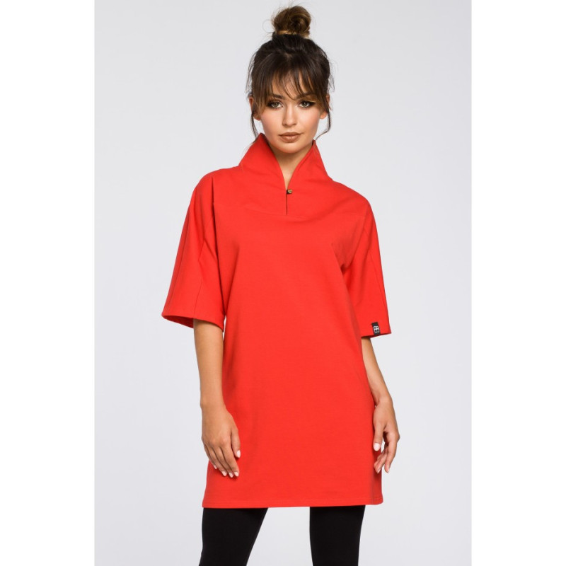 B043 Modern kimono tunic - red