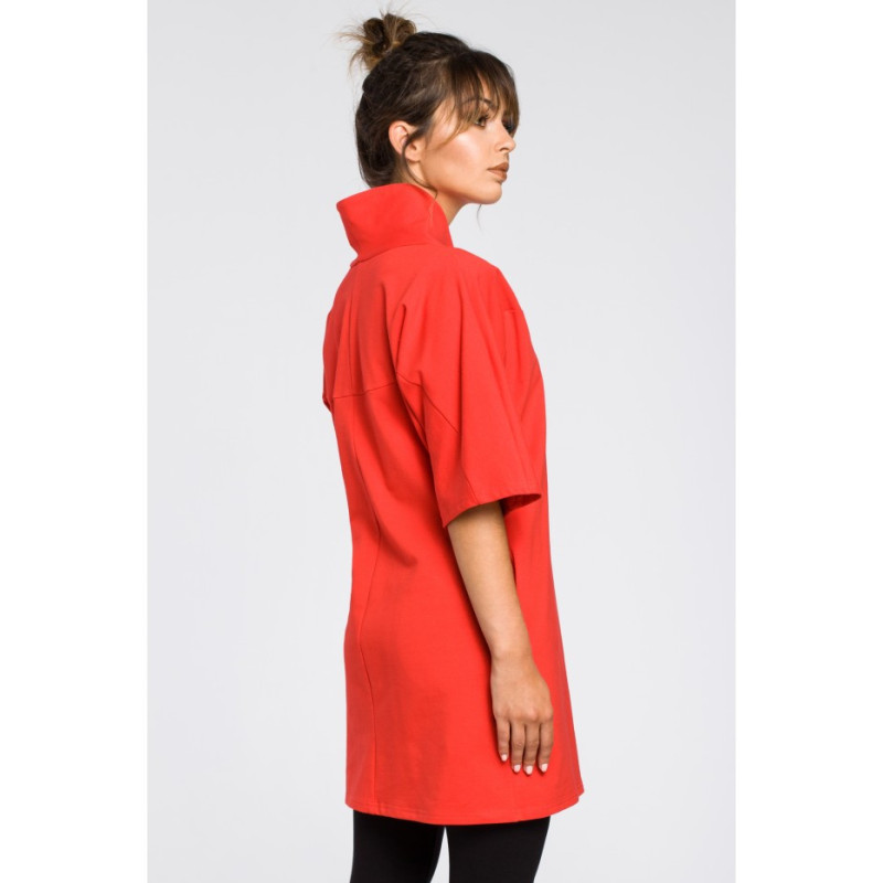 B043 Modern kimono tunic - red