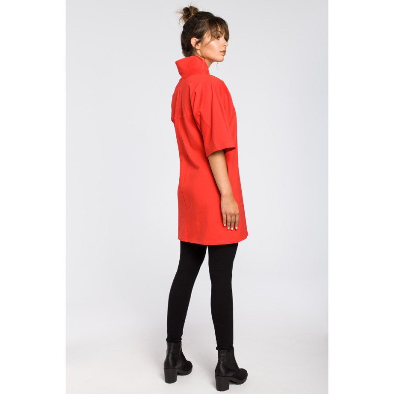 B043 Modern kimono tunic - red