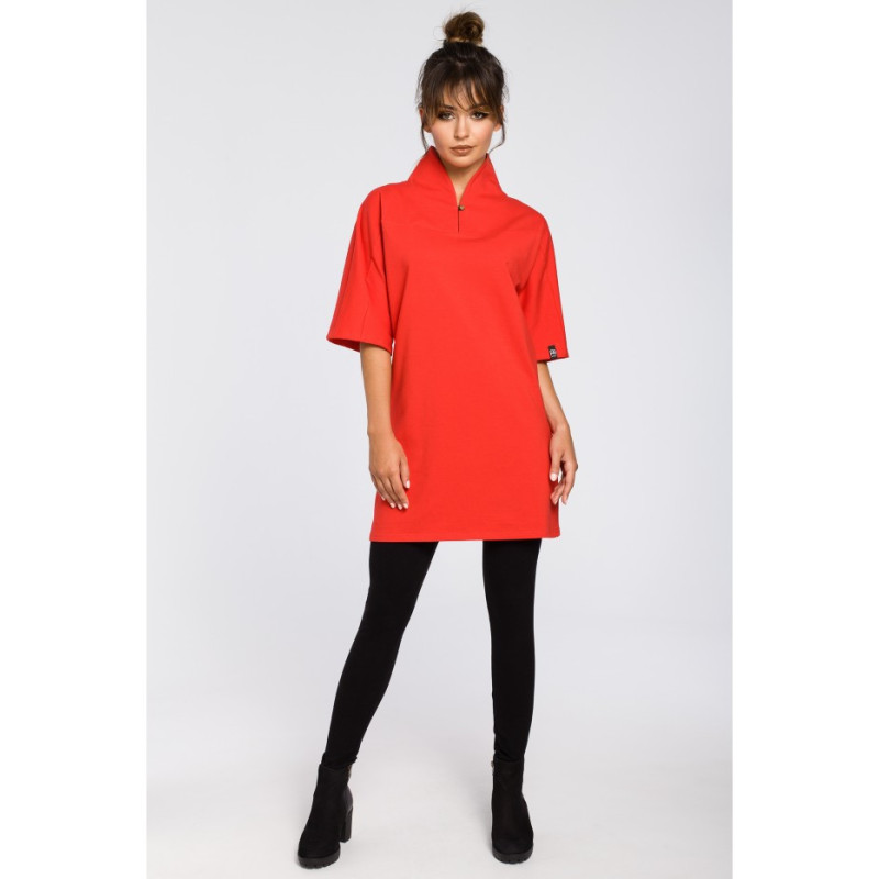 B043 Modern kimono tunic - red