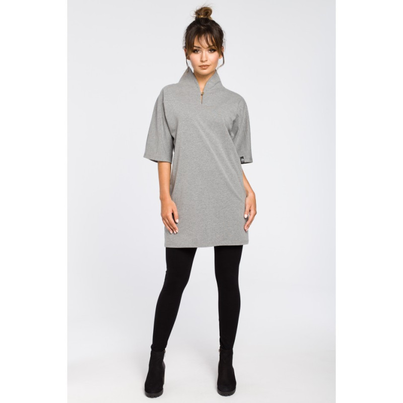 B043 Modern kimono tunic - gray