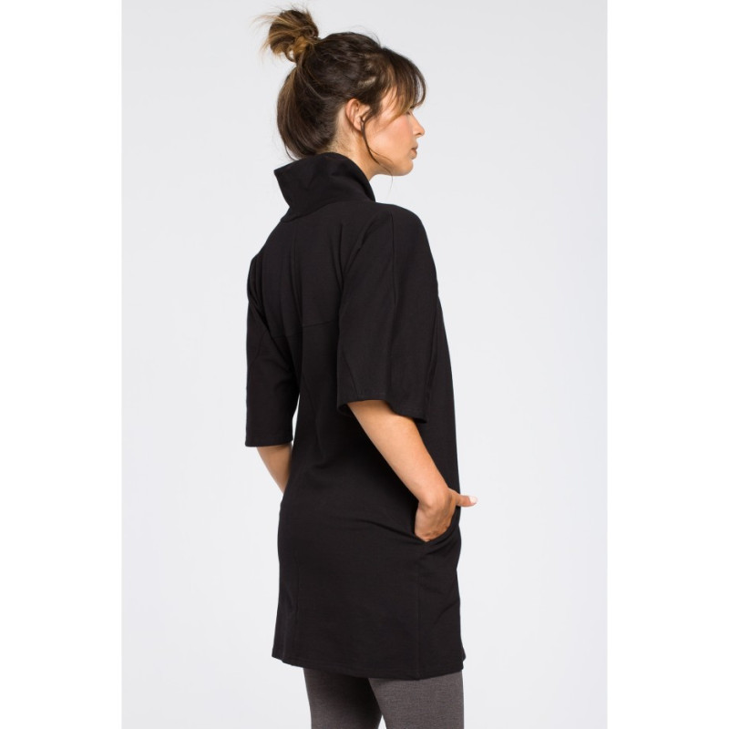 B043 Modern kimono tunic - black