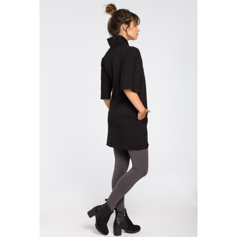 B043 Modern kimono tunic - black