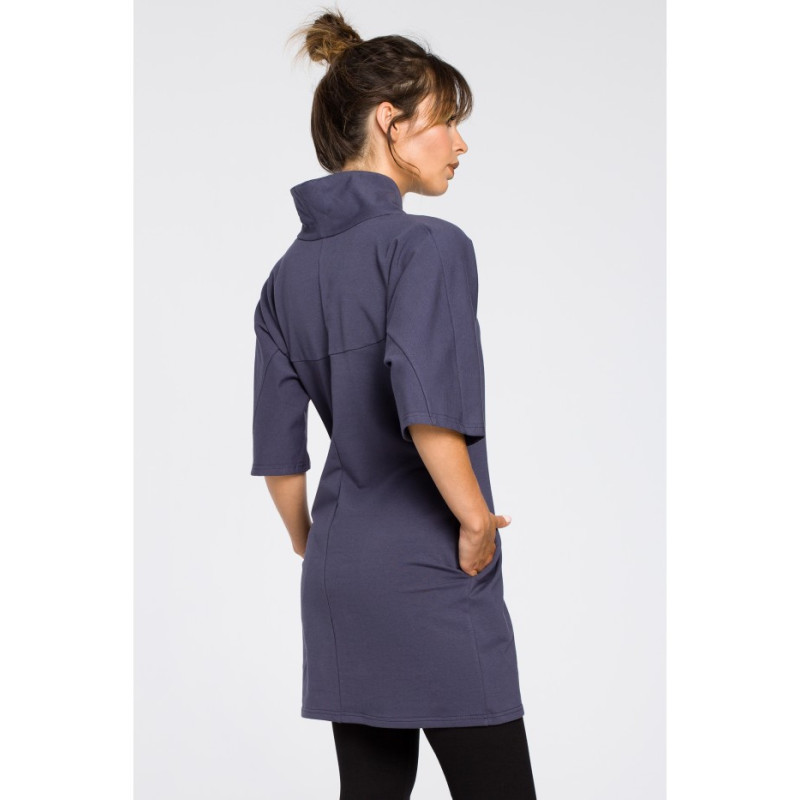 B043 Modern kimono tunic - blue