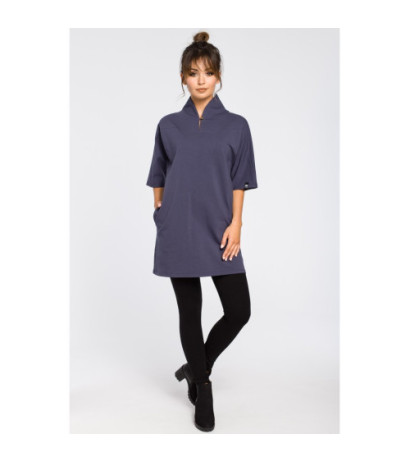 B043 Modern kimono tunic - blue