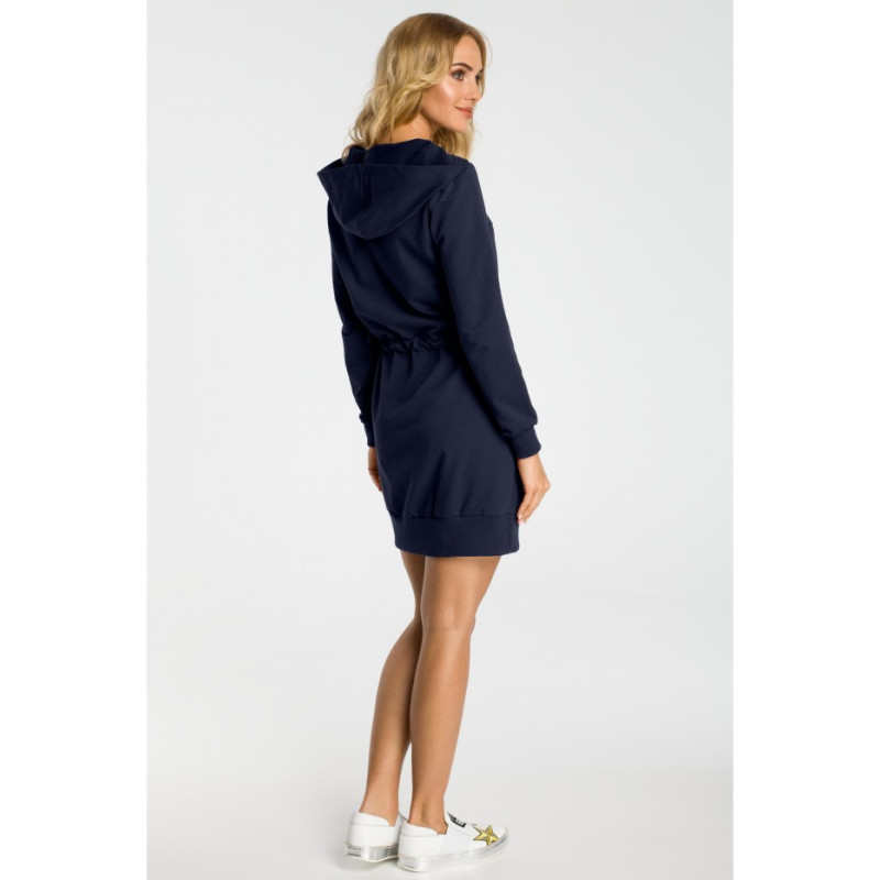 M352 Kangaroo dress - navy blue