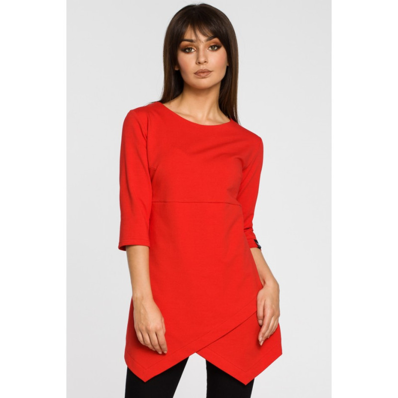 B061 Tunic with tab - red