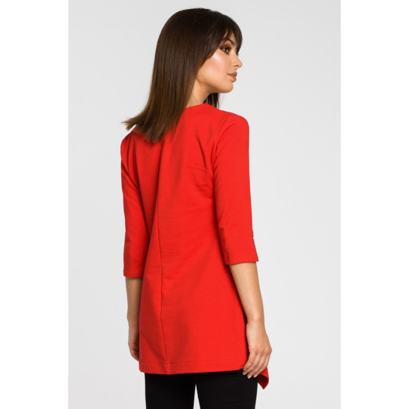 B061 Tunic with tab - red