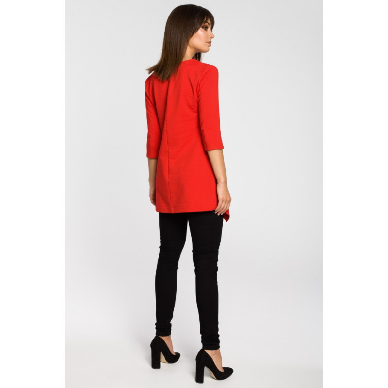 B061 Tunic with tab - red