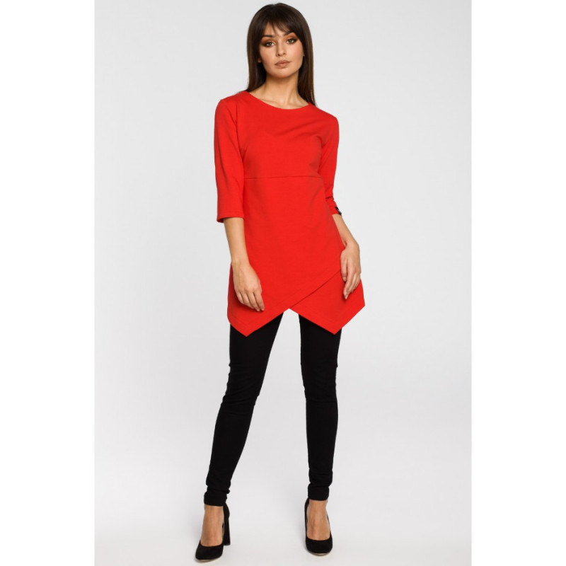 B061 Tunic with tab - red