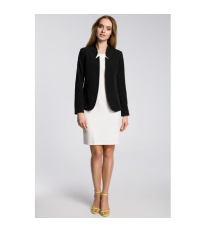 M358 Jacket with collar cutout - black