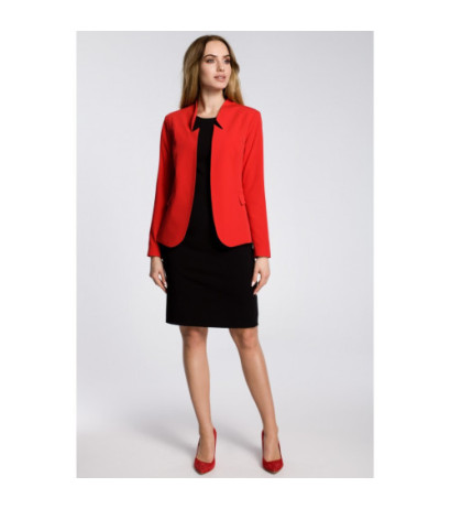 M358 Jacket with collar cutout - red