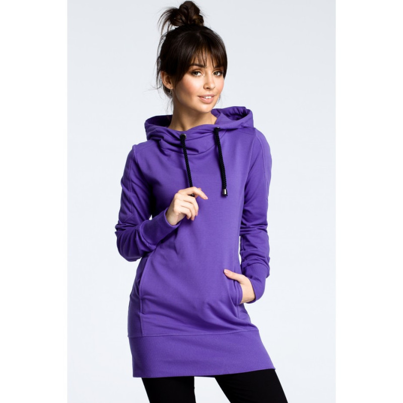 B072 Hooded tunic - purple