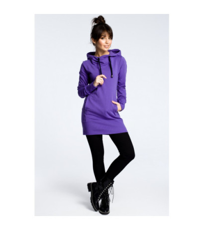 B072 Hooded tunic - purple