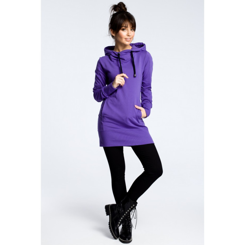 B072 Hooded tunic - purple