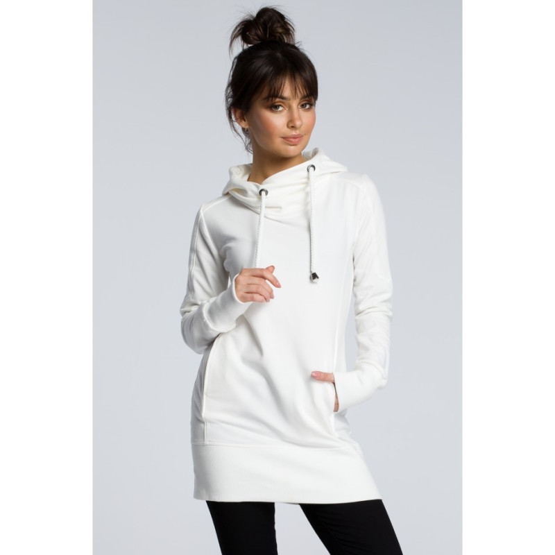 B072 Hooded tunic - ecru