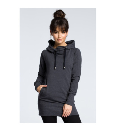 B072 Hooded tunic - graphite