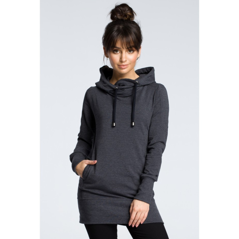 B072 Hooded tunic - graphite