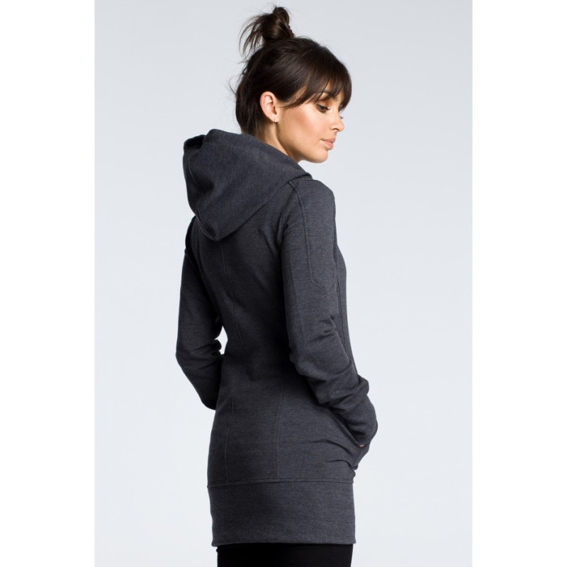 B072 Hooded tunic - graphite