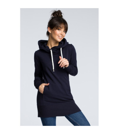 B072 Hooded tunic - navy blue