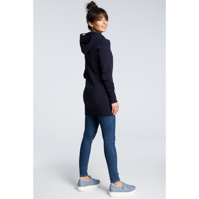 B072 Hooded tunic - navy blue