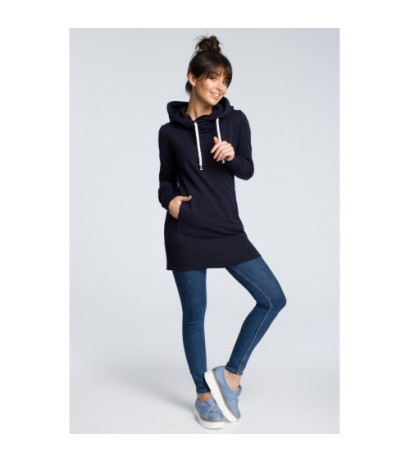 B072 Hooded tunic - navy blue