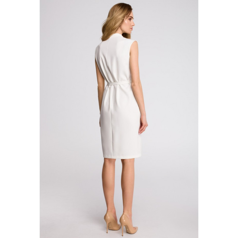 S102 Sleeveless Emery Dress - ecru