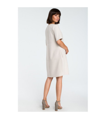 B082 Airy bombshell dress - beige