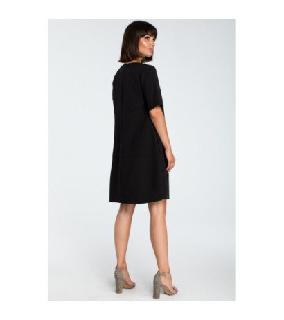 B082 Airy bombshell dress - black