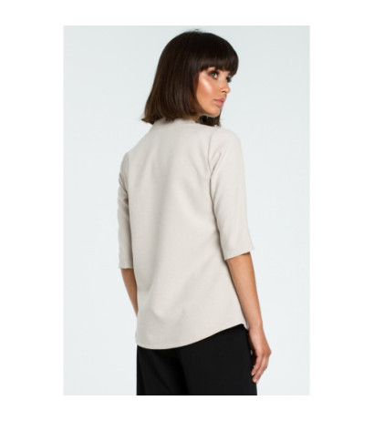 B090 Women's shirt blouse - beige