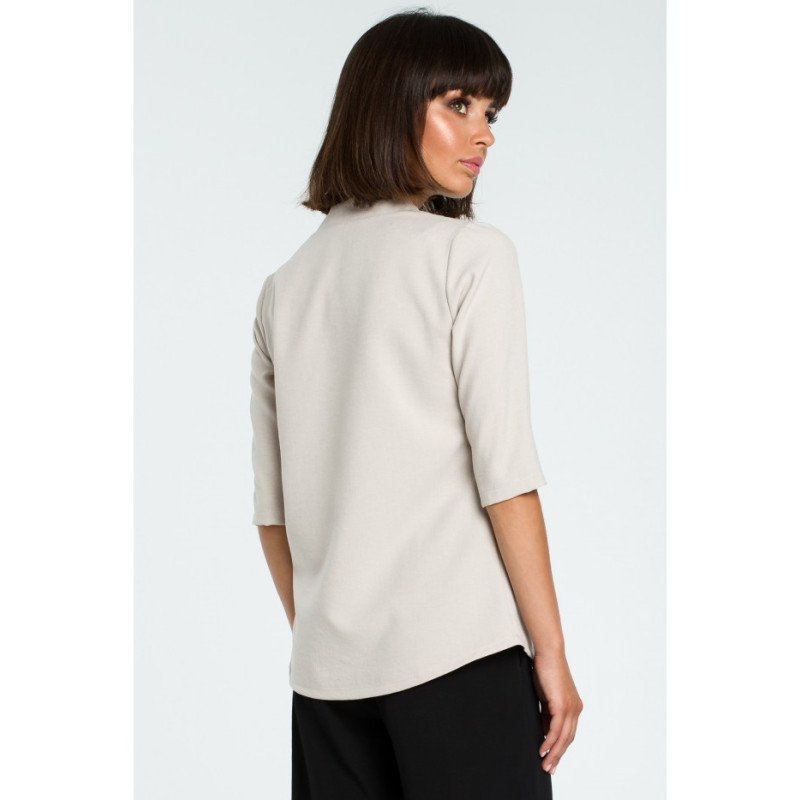 B090 Women's shirt blouse - beige